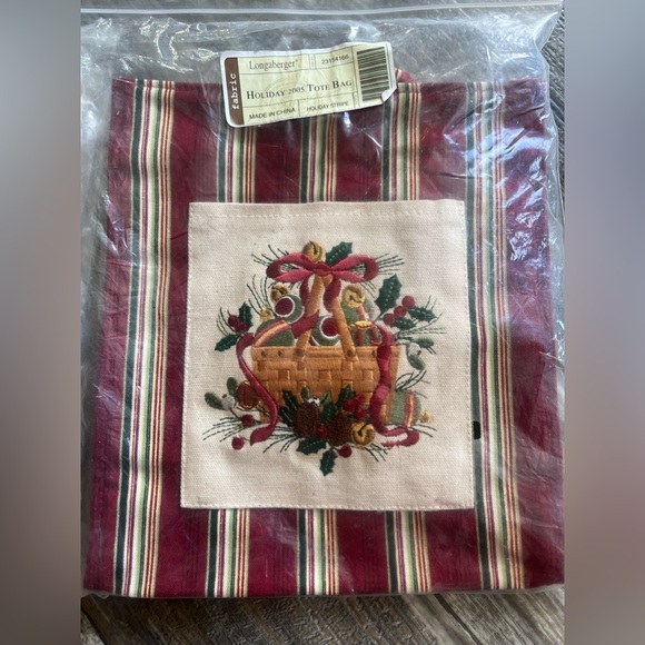 Y2K Longaberger tote bags : holiday 2005 tote bag & sunny day tote •deadstock - Picture 8 of 8